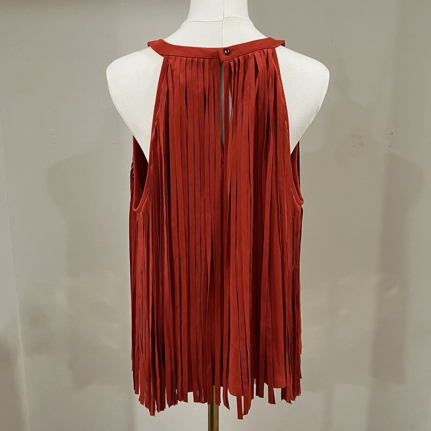 IDYLLWIND XL Fringe Faux Suede Tank Top Western Boho Country Festival Cowgirl