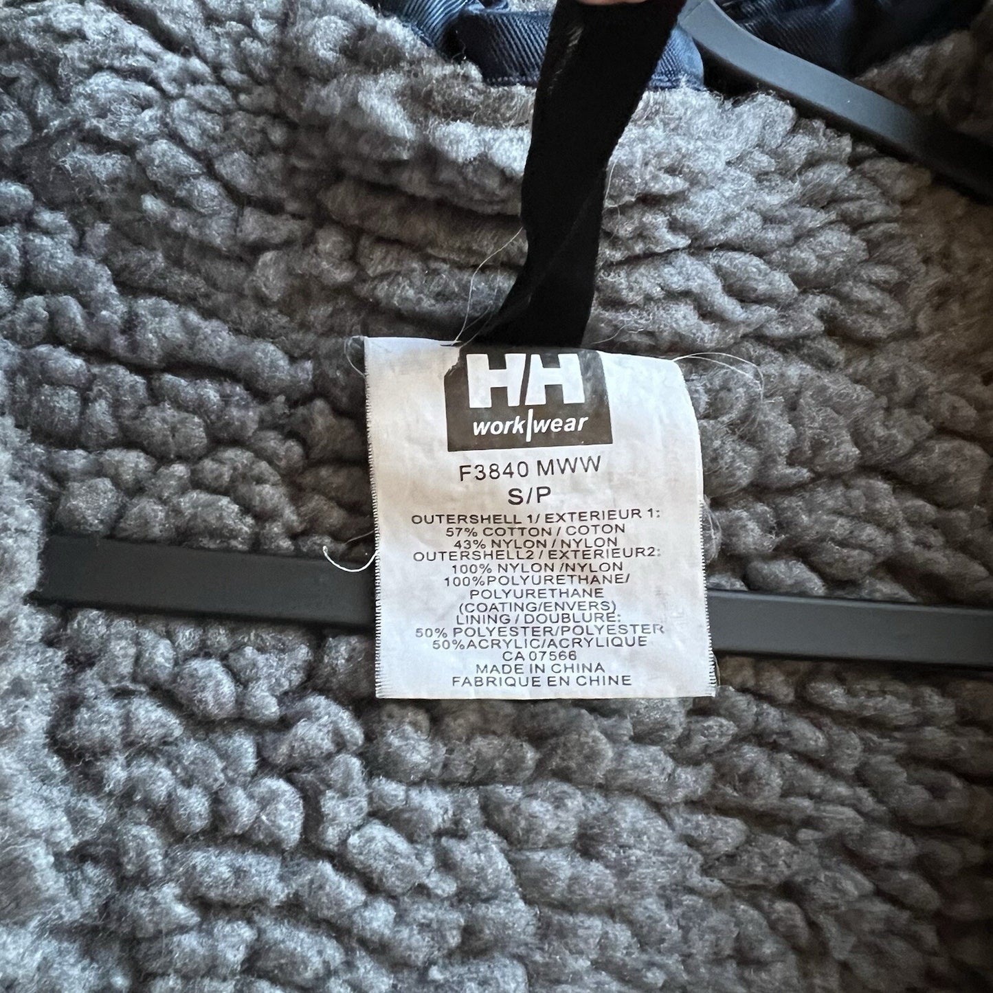 Helly Hansen (S) Thompson F3840 One Piece Worksuit Insulated Construction