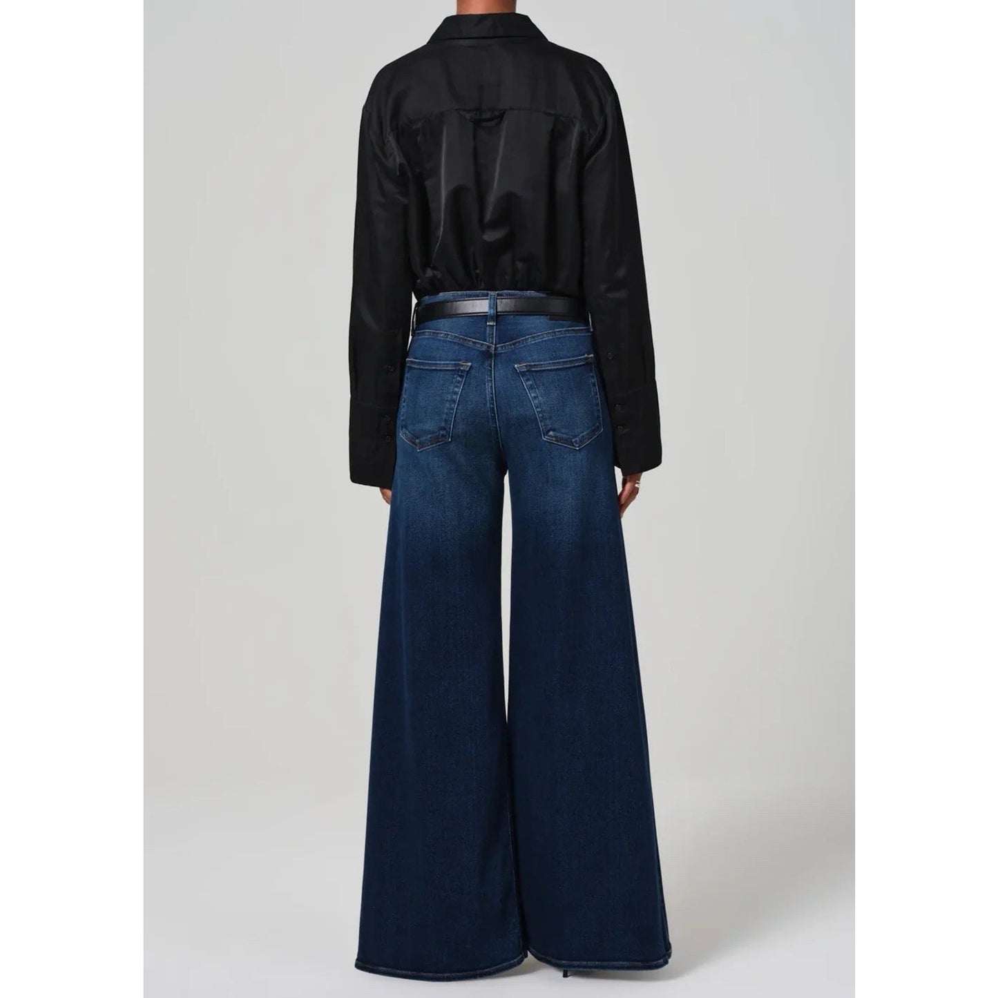 Citizens Of Humanity Amari Ultra Flare Jean (31) 90s Wide Leg Dark Wash Regatta