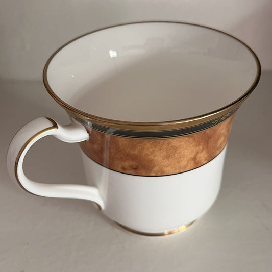 Bone China Cabot by Noritake Footed Teacup 9785 Gold Marble Design Replacement