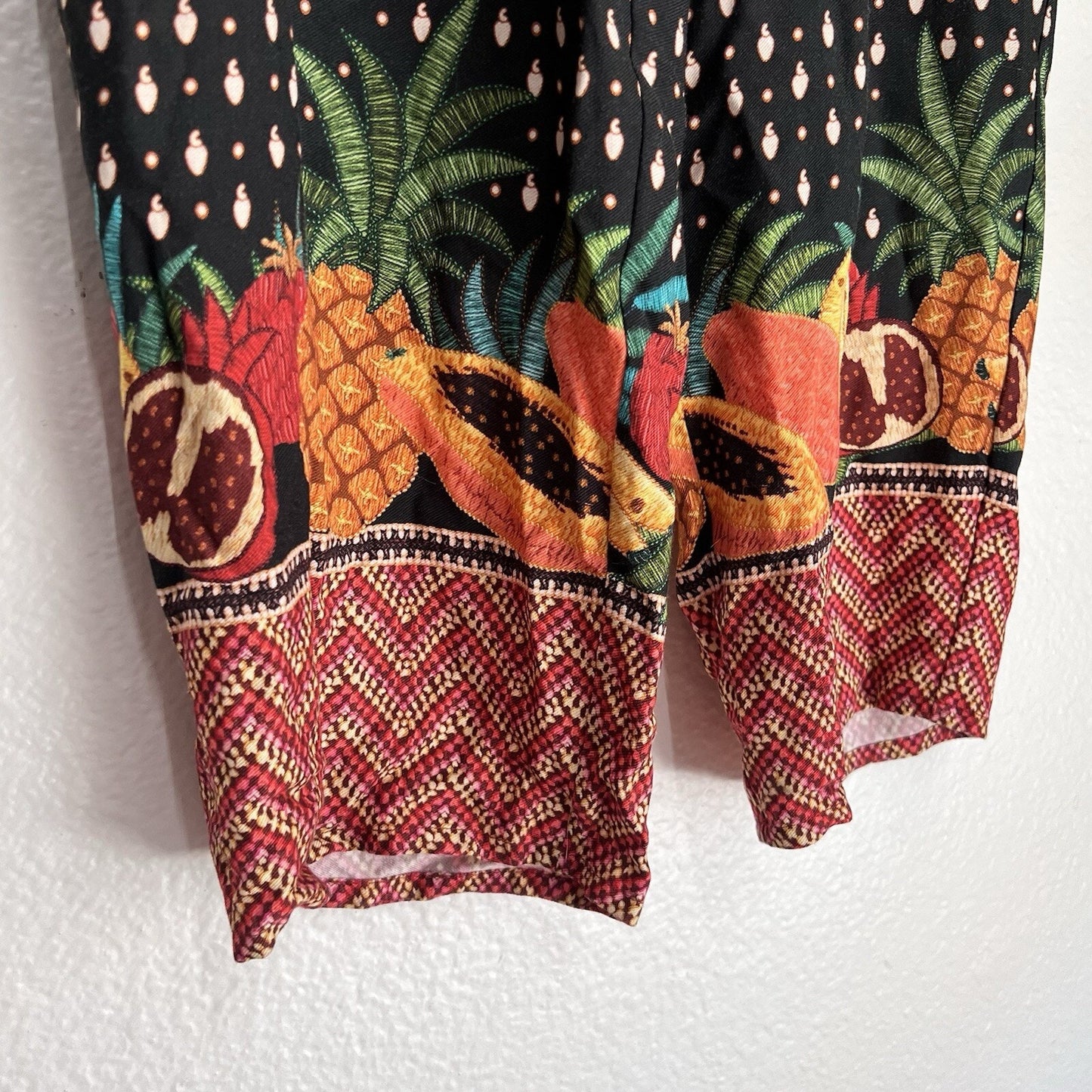 Anthropologie Farm Rio XS Paperbag Pants Refined Joggers Belted Tropical