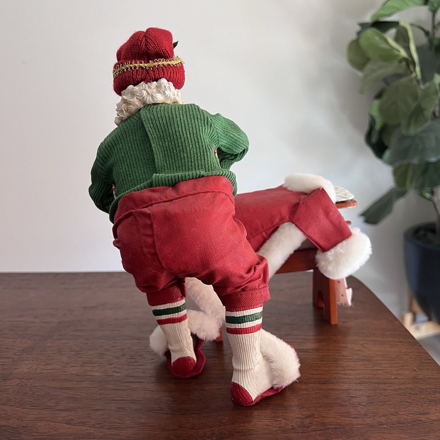 RARE Dept 56 Clothtique Possible Dreams It’s Almost Time 71004 Santa Christmas