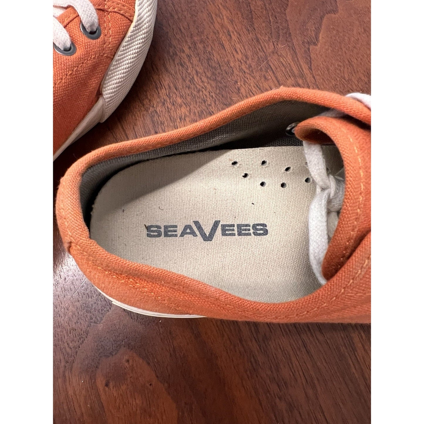 SeaVees Monterey Standard Orange Canvas Sneakers Women’s Size 5.5