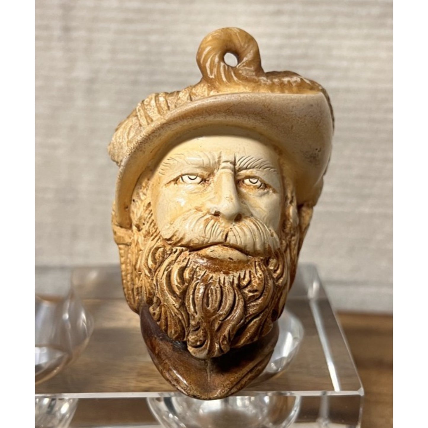 Vtg Meerschuam Hand Carved Conquistador Pipe by Turkish Master Erdoğan Ege