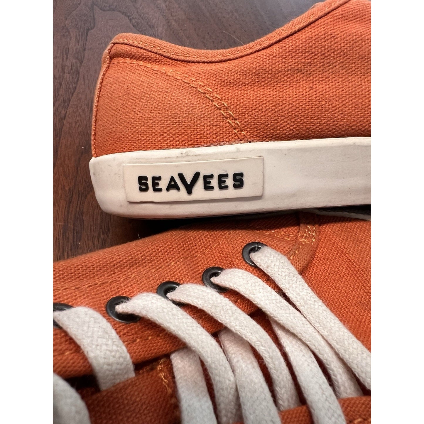 SeaVees Monterey Standard Orange Canvas Sneakers Women’s Size 5.5