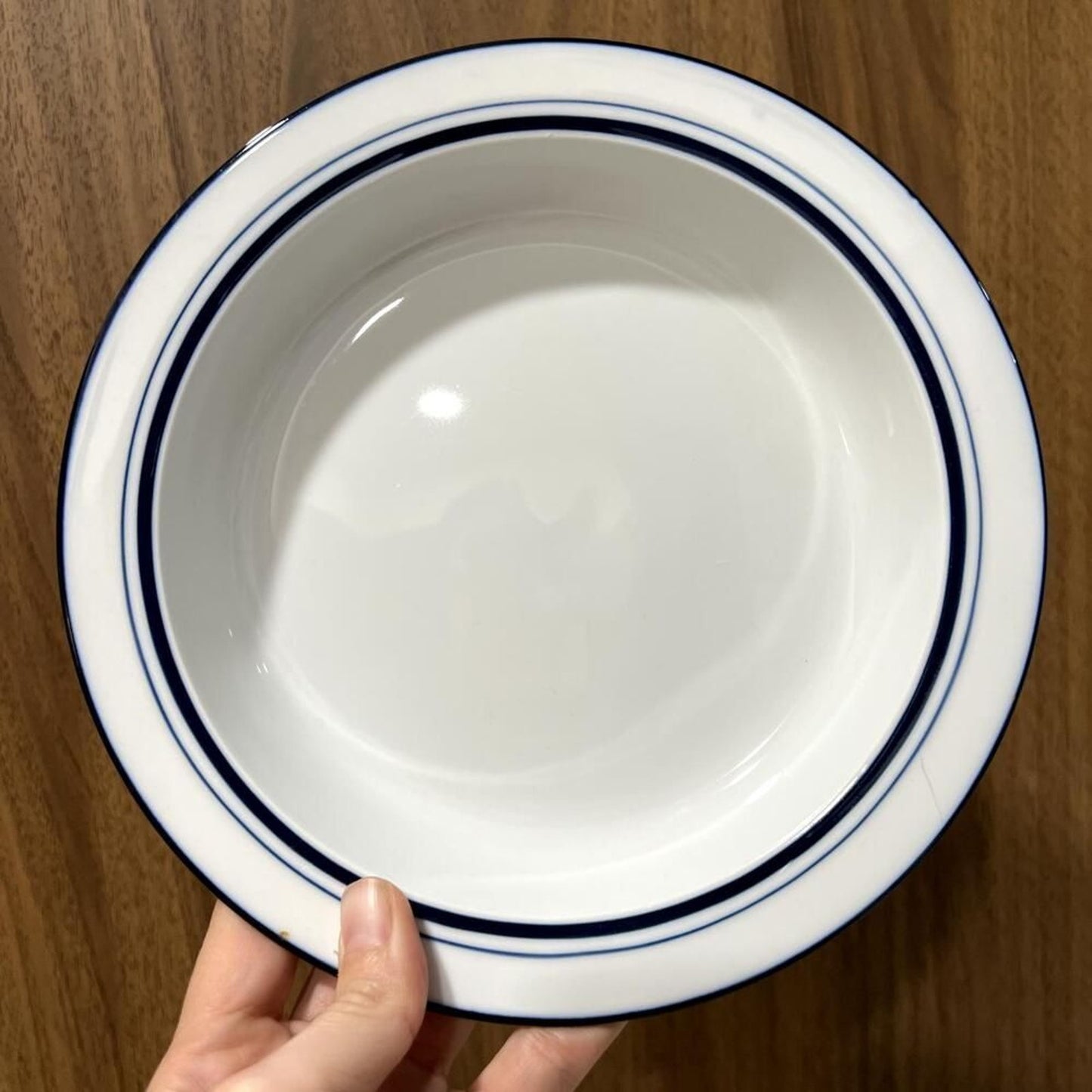 Dansk Bistro Christianshavn Blue Rim Soup Bowl (Portugal) MCM Scandanavian