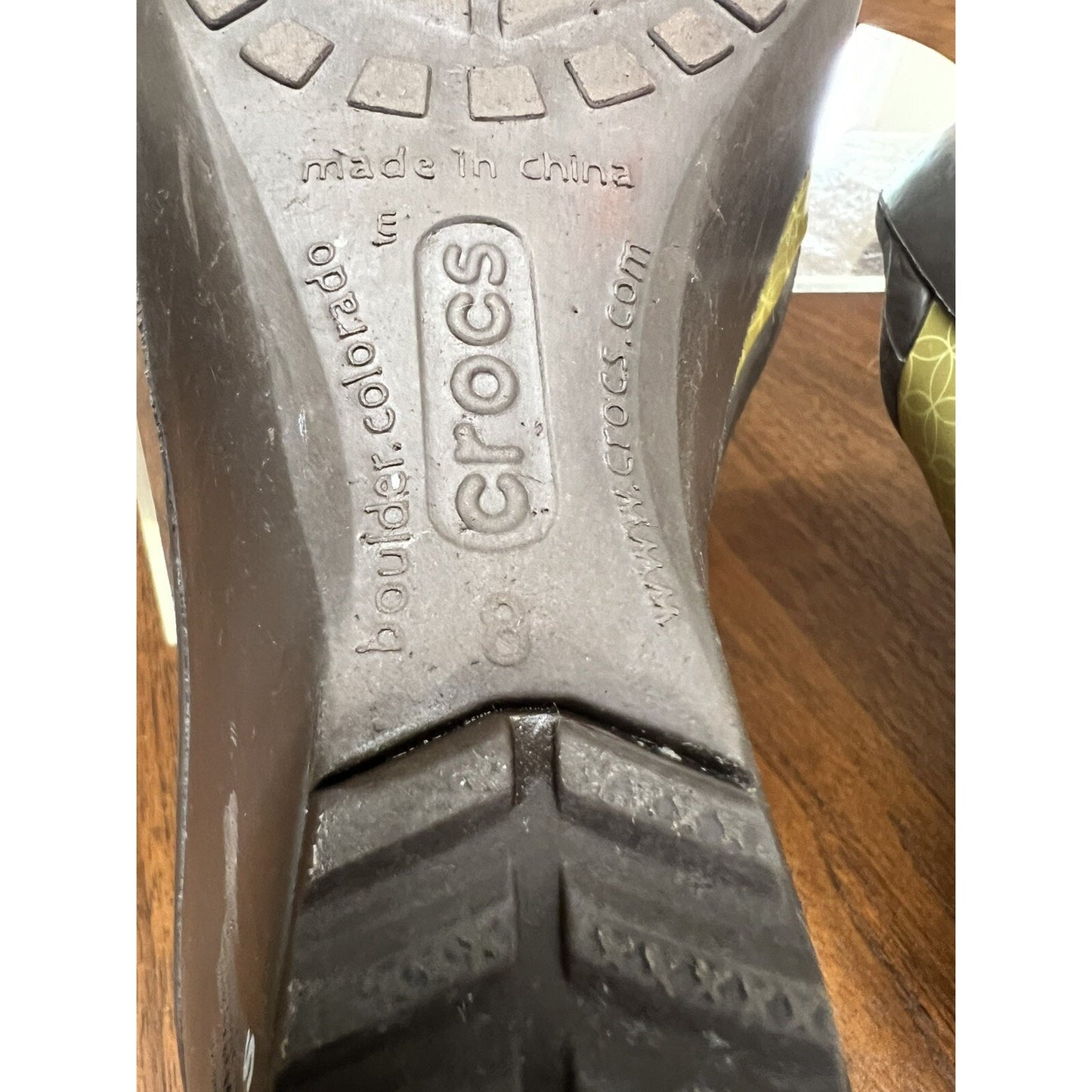 CROCS Sately Wedge Heel Sandals Slip On Shoes Size 8