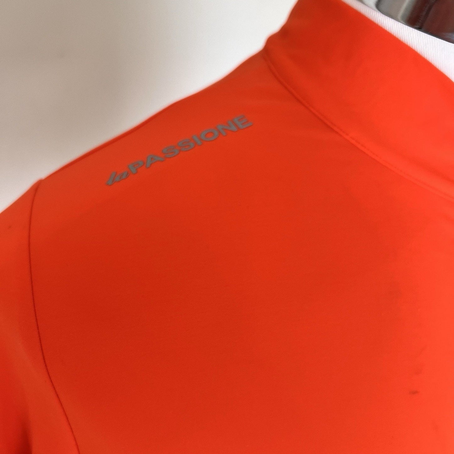 La Passione Club Thermal Cycling Jersey Men’s XXL Orange Long Sleeve Reflective