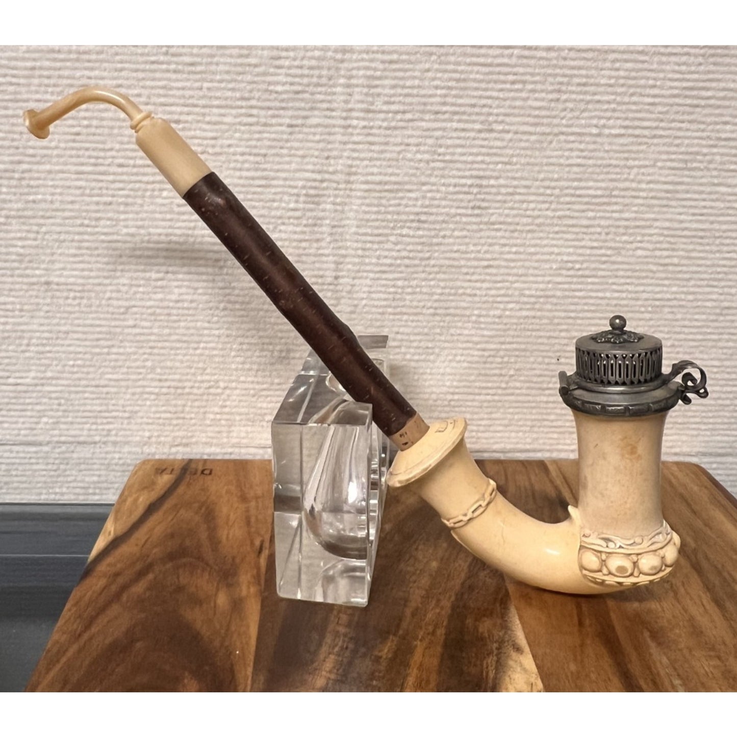 Antique Werner Gesteckpfeife (Hunting) Drop-Stem Smoking Pipe