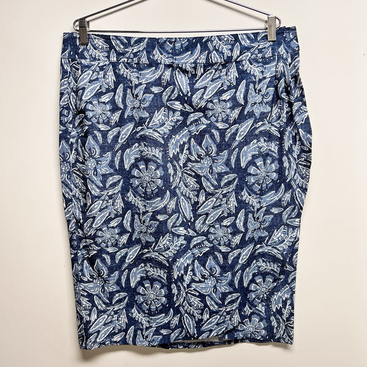 RipSkirt XL Length 3 Women 16-18 Flora Rustica Wrap Skirt Print Blue Floral