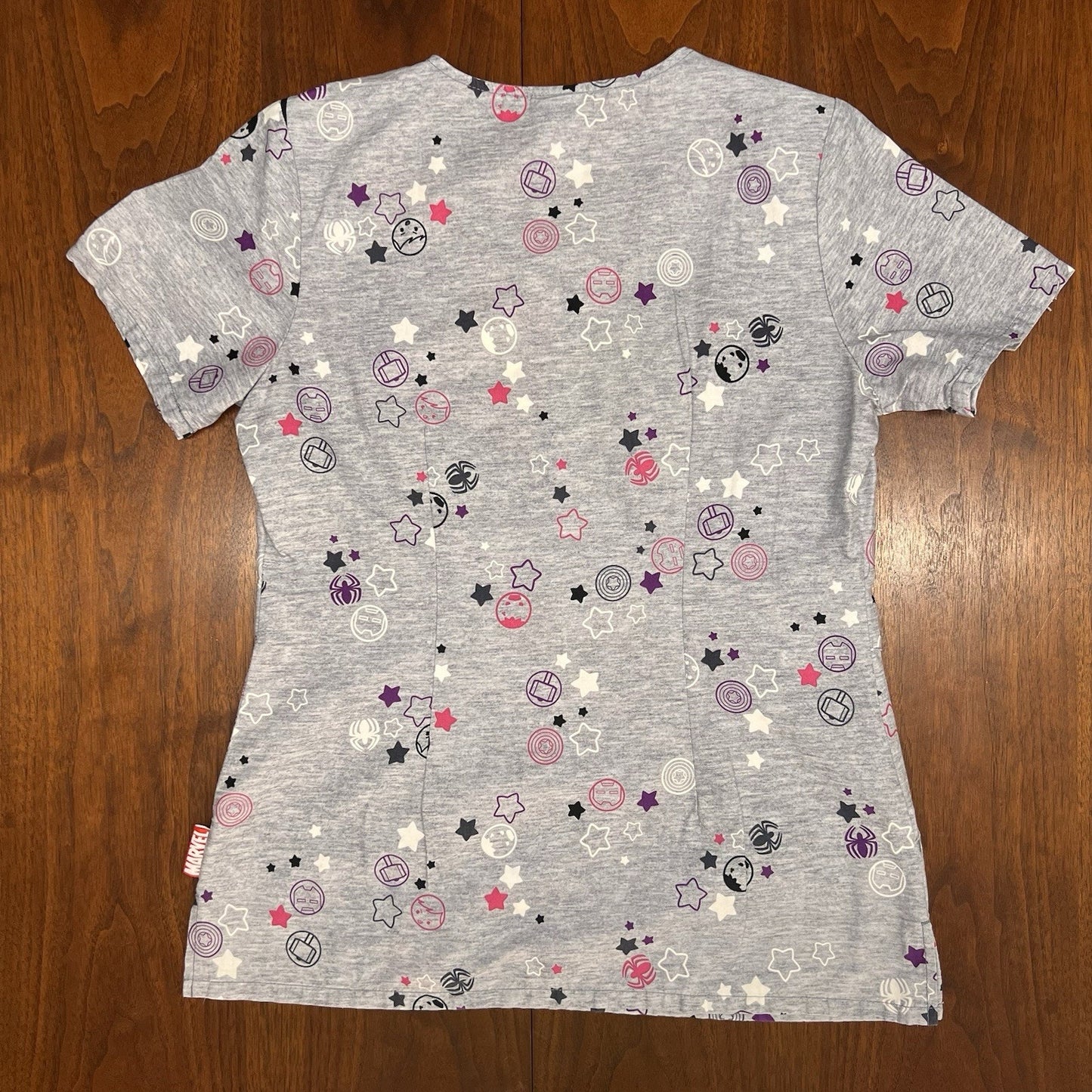 Marvel Avengers Kawaii Tooniforms Cherokee AOP Scrubs (S) Womens TF626 Cotton
