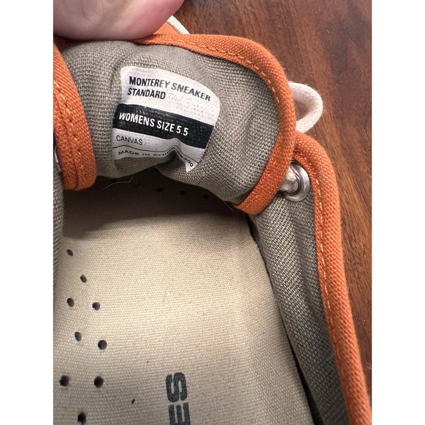 SeaVees Monterey Standard Orange Canvas Sneakers Women’s Size 5.5