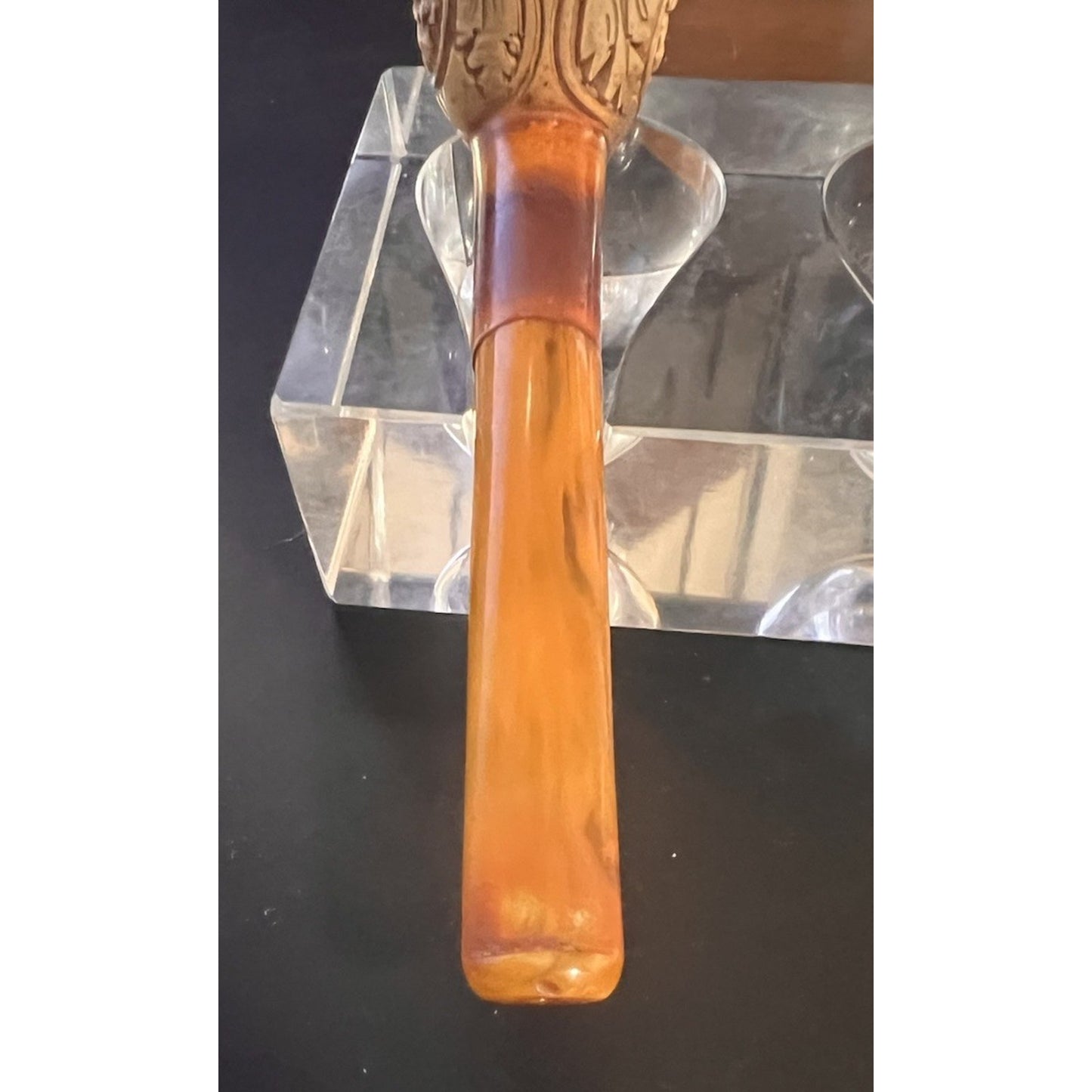 Vintage Hand Carved Meerschaum Bulldog Estate Tobacco Pipe