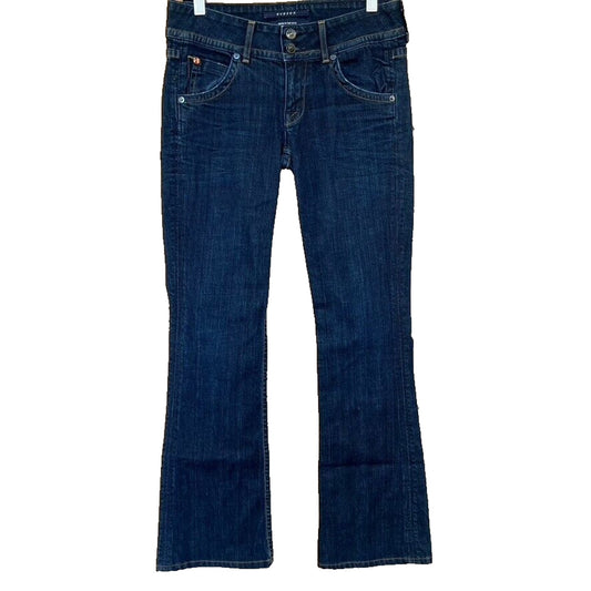 Hudson Jeans Signature Boot Cut Sz 27 Dark Wash Low Rise Flare Leg 30.5" Inseam