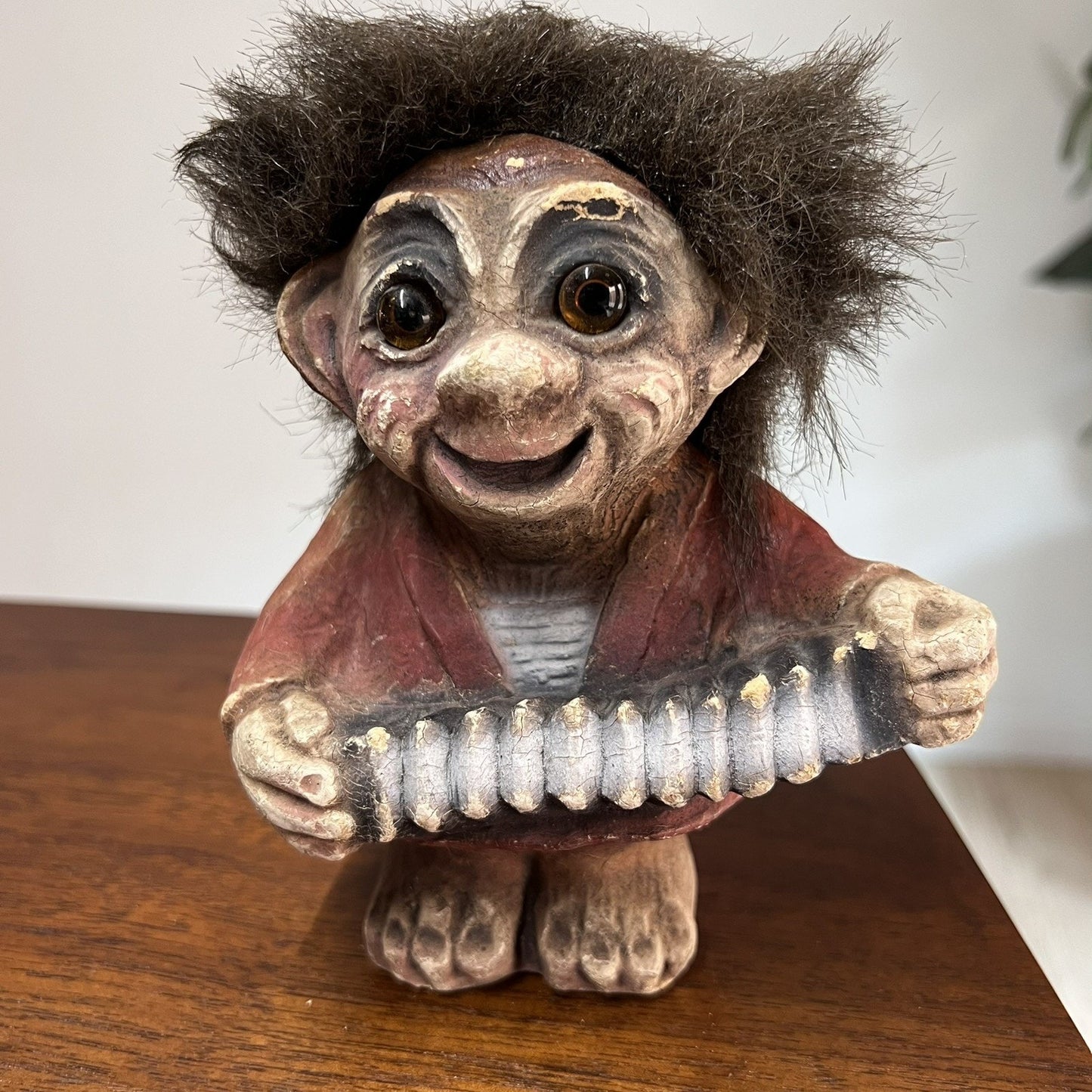 Lot Of 4 Rare Ny Form Troll Doll Handmade Retired Norwegian Collectible Folk Art