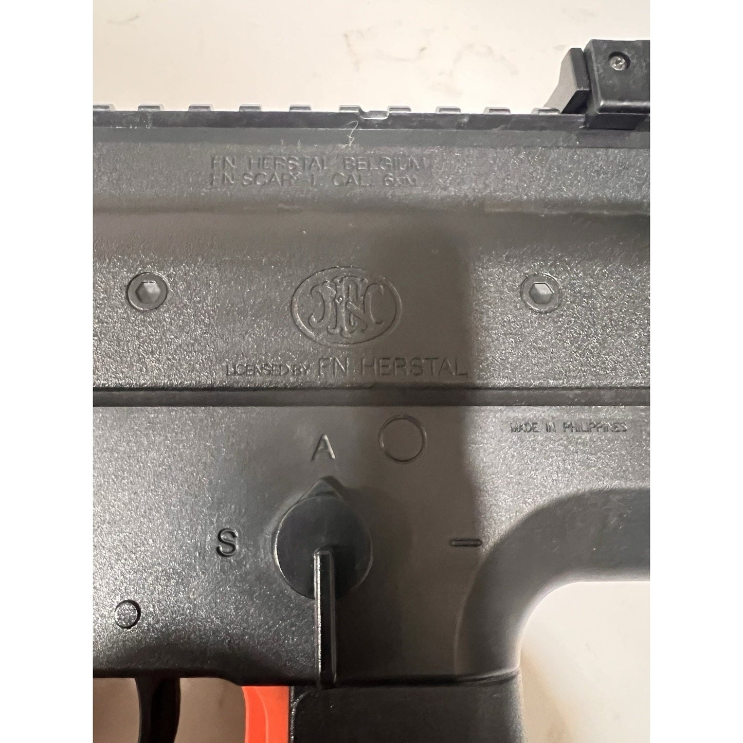 Cybergun FN Herstal SCAR-L Spring Airsoft Rifle Foldable Stock Black
