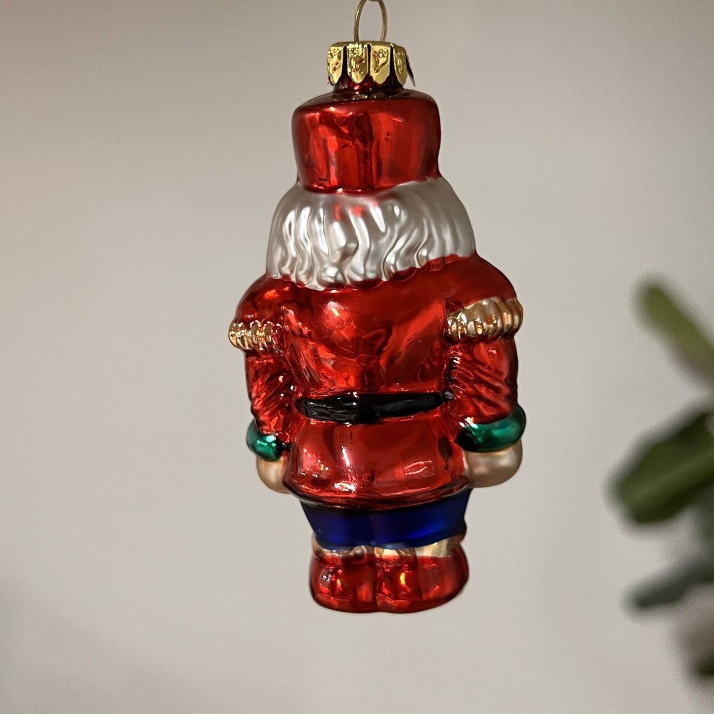 Avon Old World Style Hand Blown Mercury Glass Nutcracker Christmas Ornament MCM