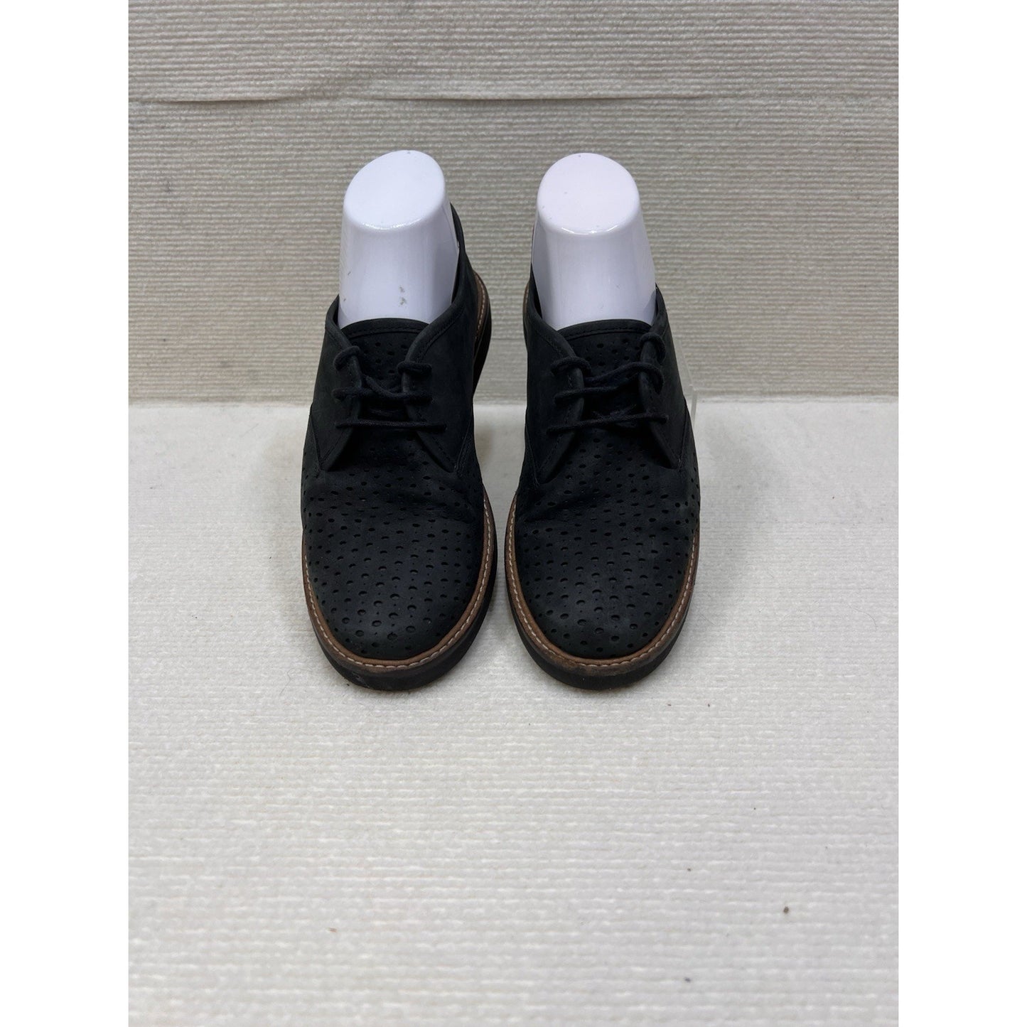 Clarks Artisan Glick Resseta Women's Oxfords Black Nubuck Leather Size 9.5M