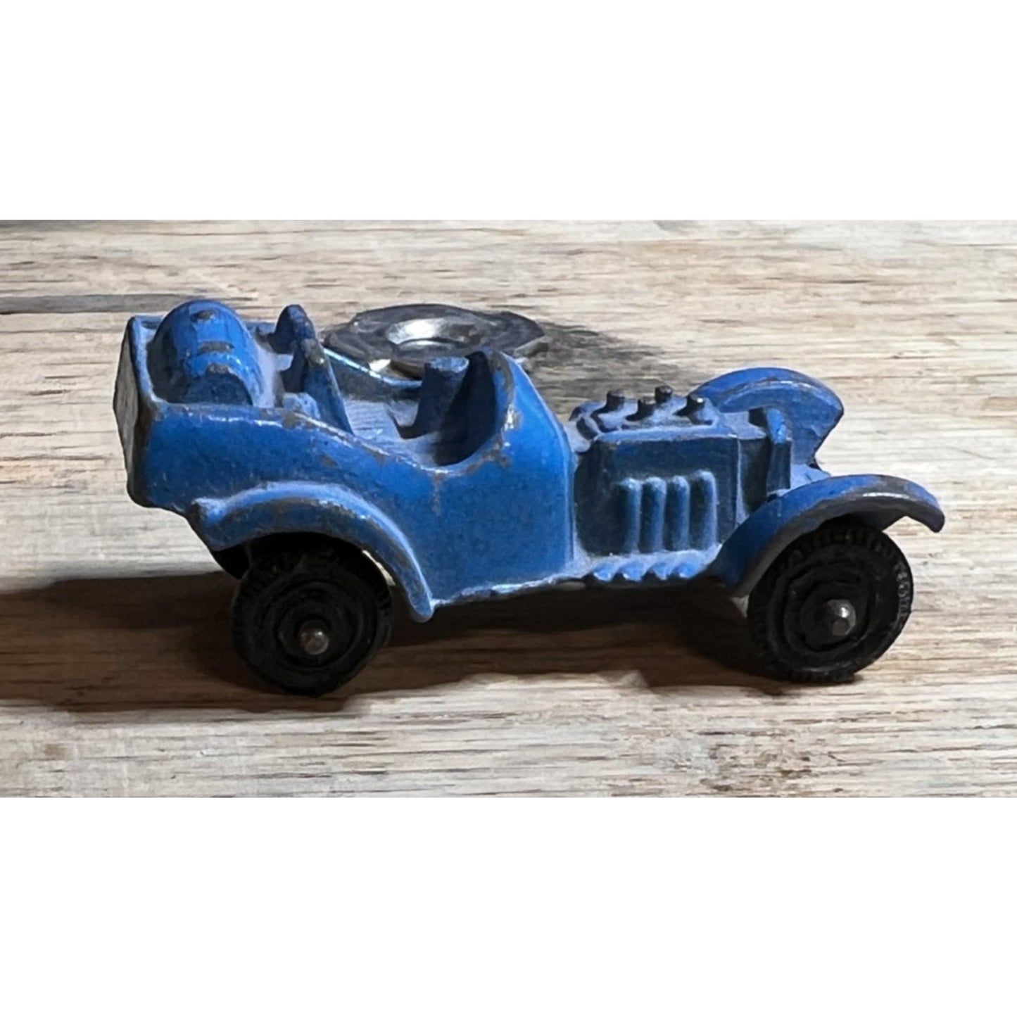 VINTAGE Tootsie Toy DIECAST Baby Blue Roadster HOT ROD USA E8 952C - 1970's