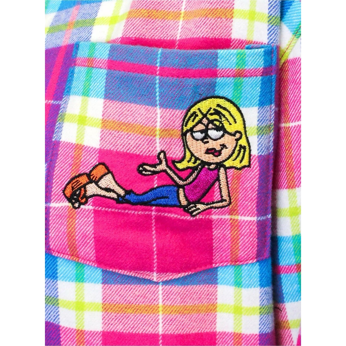 Lizzie McGuire Cakeworthy 2XL Pink Plaid Flannel Outfit Repeater Y2K Icon