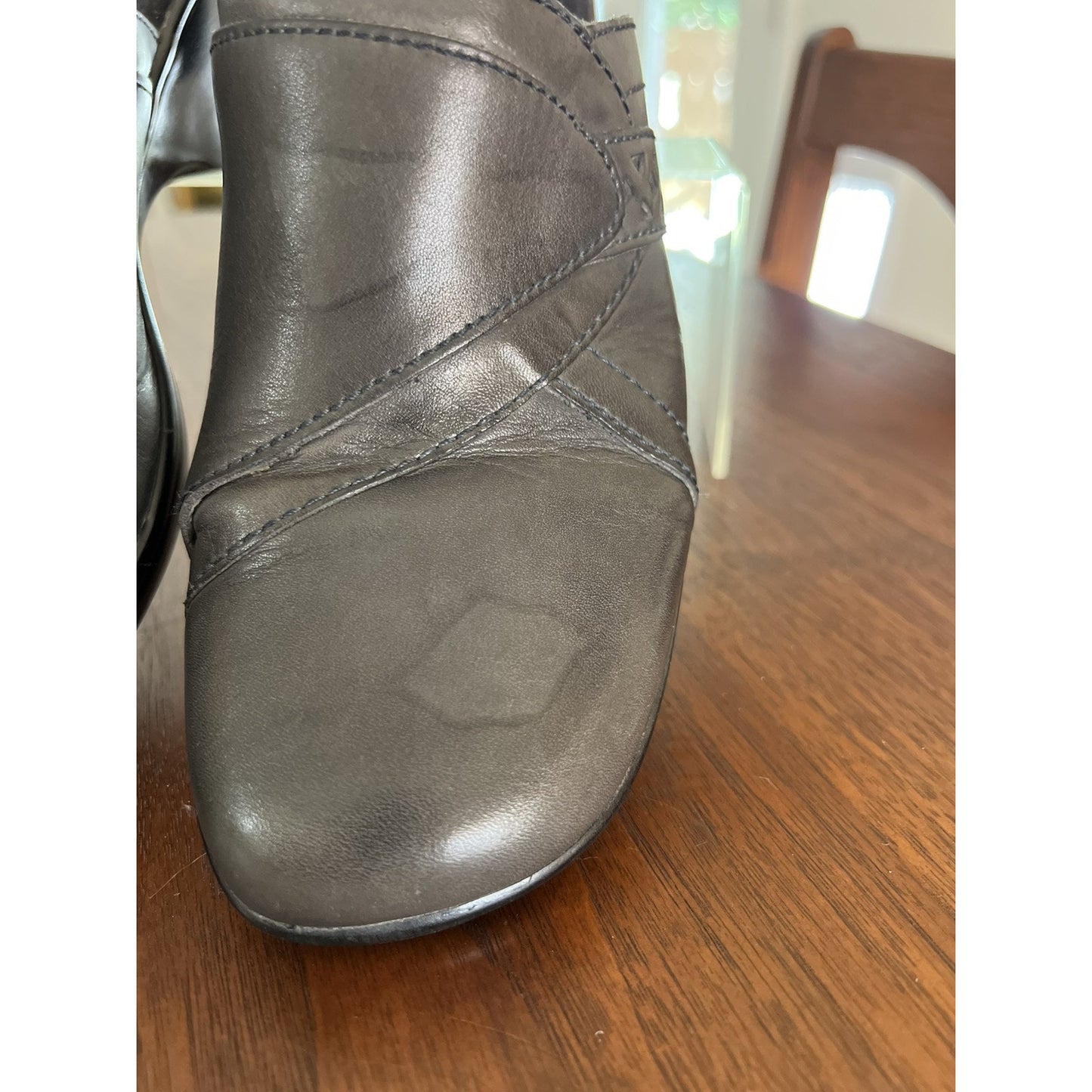 Clarks Bendables Leather Clogs Slip On Shoes Size 9