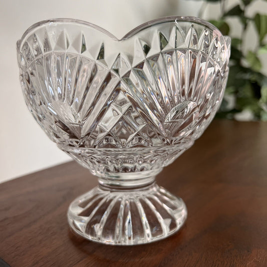 RARE Freedom by Godinger 24% Lead Crystal Irish Candy Dish Vintage Brilliant Cut