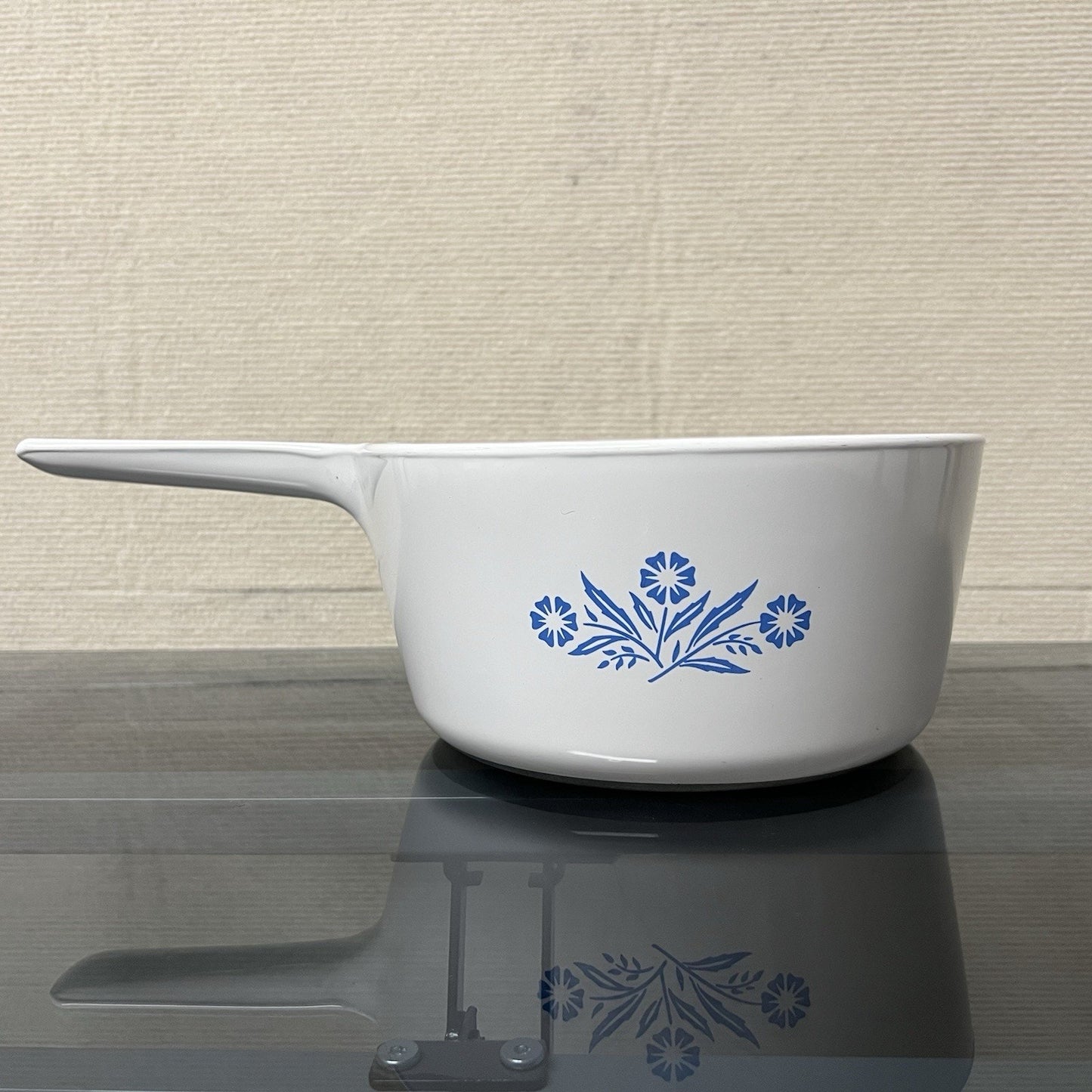 Corning Ware Blue Cornflower Range Topper 2.5 Qt Pot Aluminum Bottom N-2 1/2-B