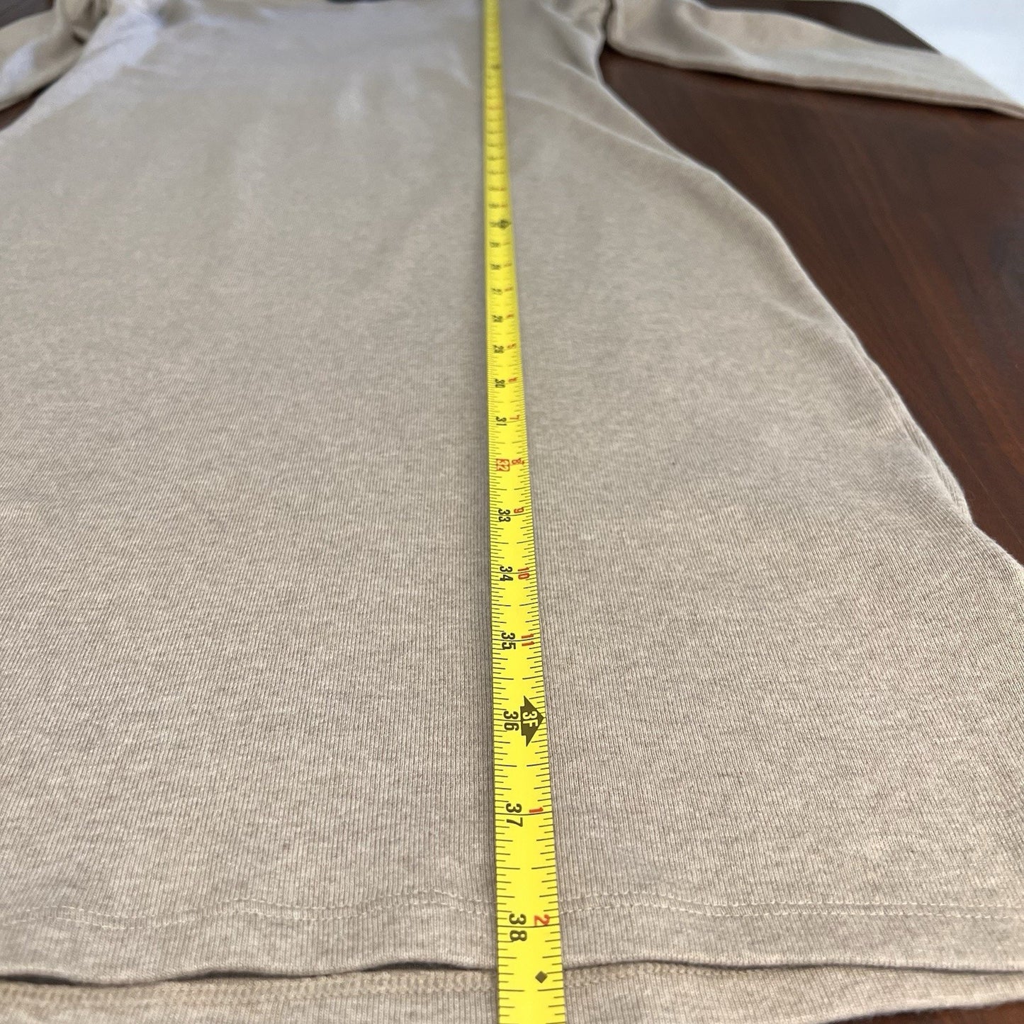Ralph Lauren Black Label (S) Suede Elbow Patch Long Sleeve Sweater Dress Luxury