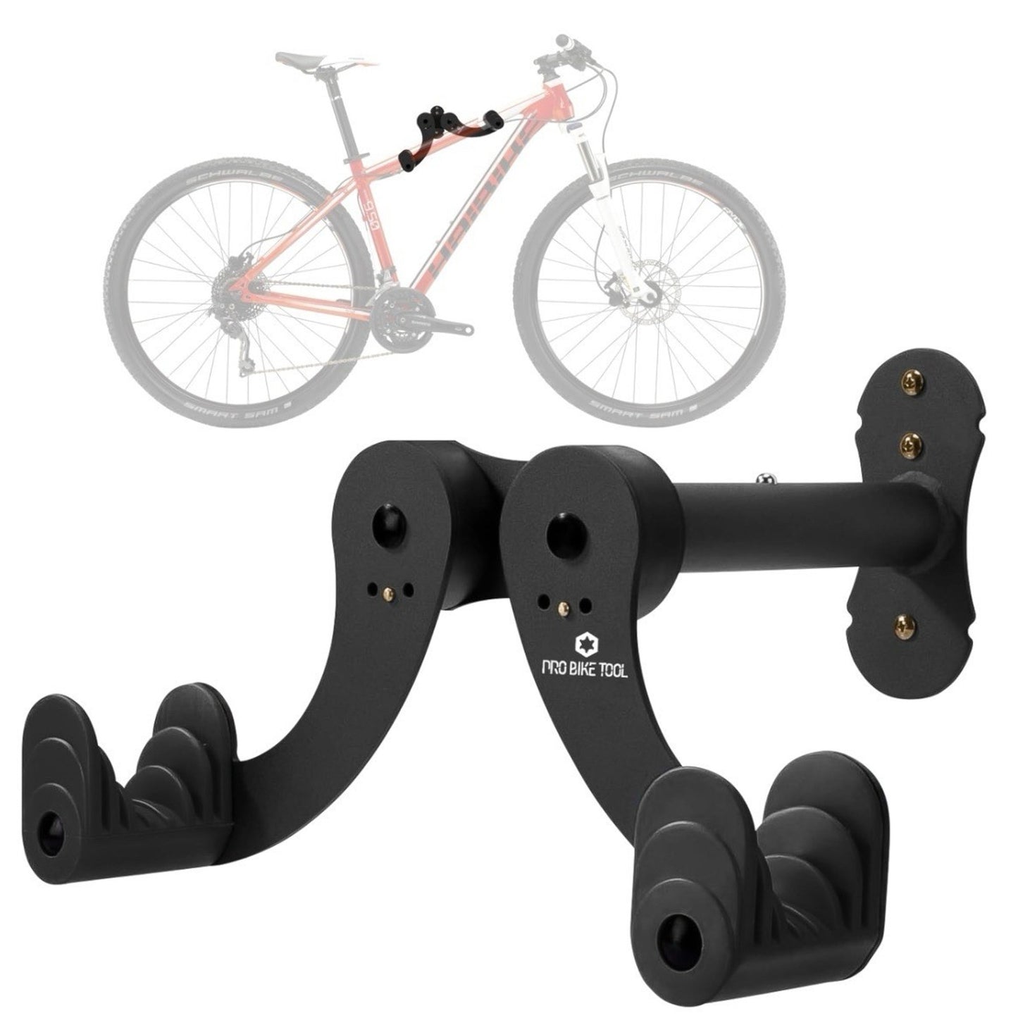 PRO BIKE TOOL Bike Wall Mount - Horizontal Indoor Single Bike Rack -3 Available