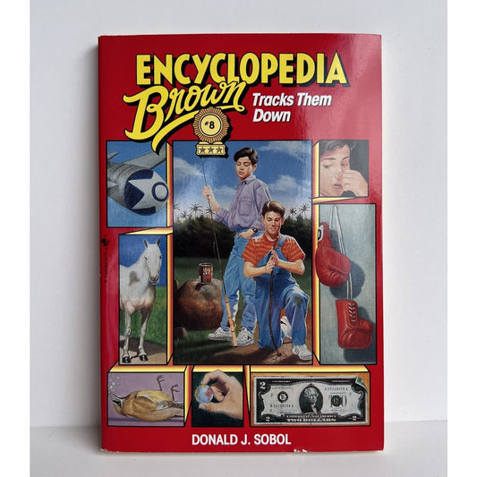 Vintage #8 Encyclopedia Brown Tracks Them Down Paperback Donald J. Sobol