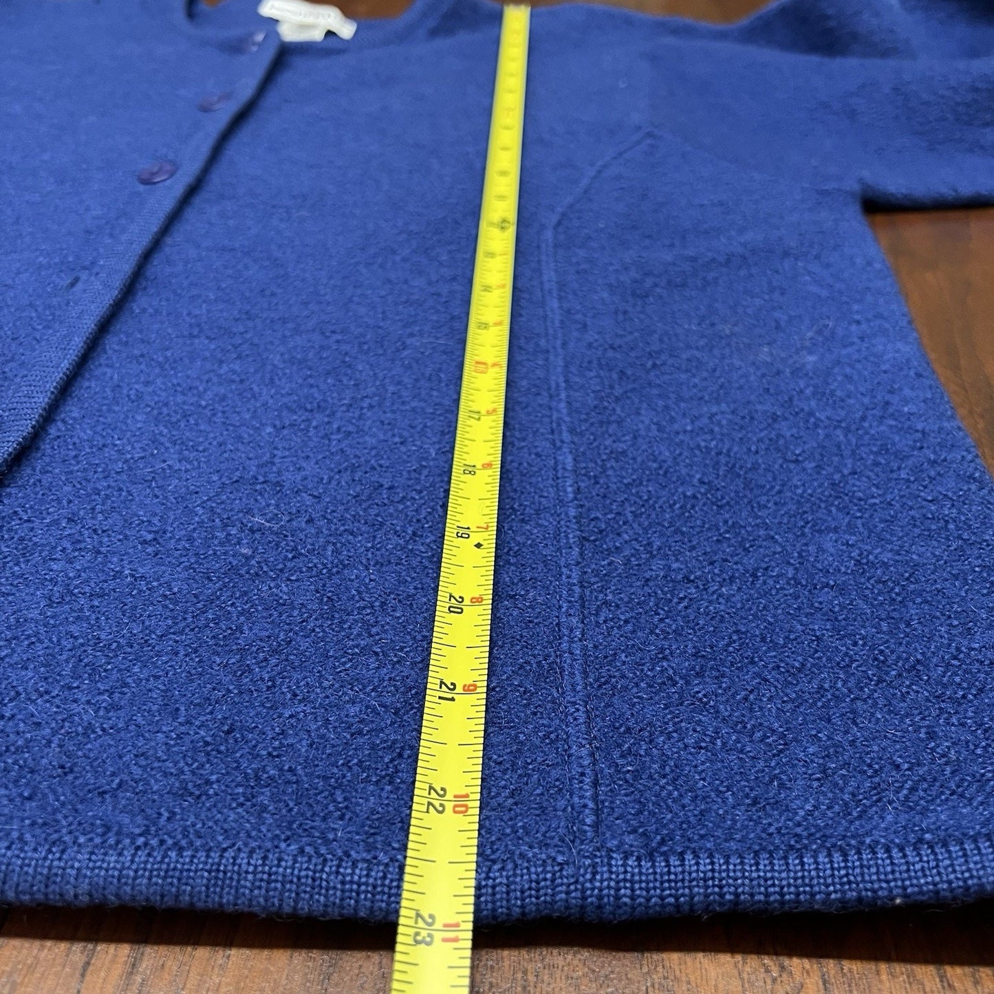 Vintage Pendleton XL Cardigan Women’s Navy Blue *flaws* Wool Button Up