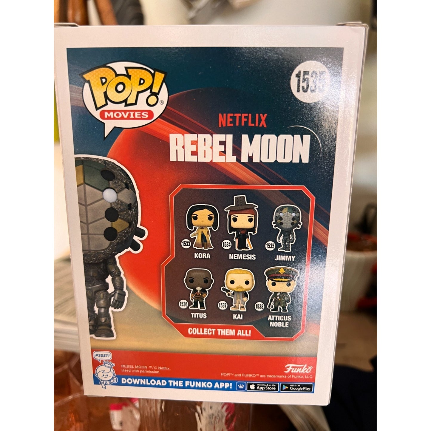 Funko POP! Movies Rebel Moon Jimmy #1535 New in Sealed Box