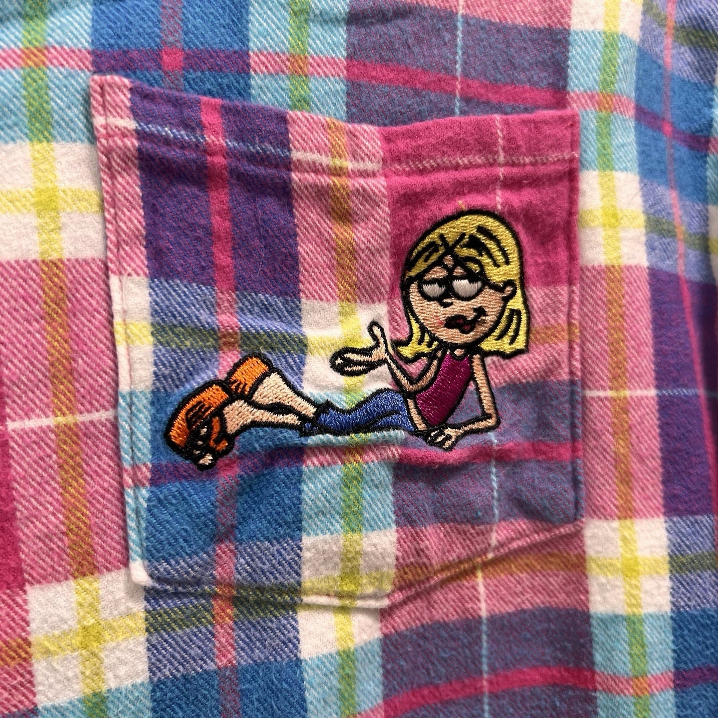 Lizzie McGuire Cakeworthy 2XL Pink Plaid Flannel Outfit Repeater Y2K Icon