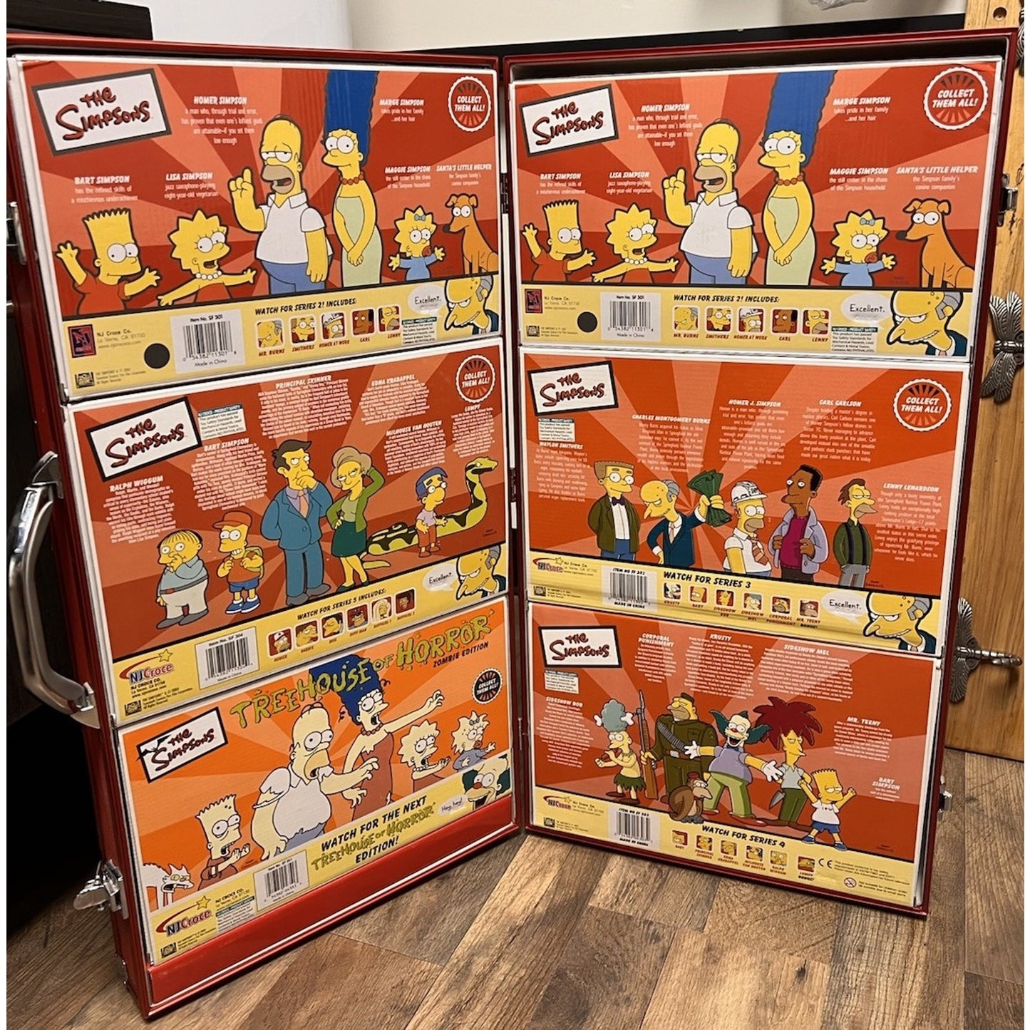 Simpsons Limited Edition 25th Anniversary Bendable Mega Set #237 of 1000 COA NEW