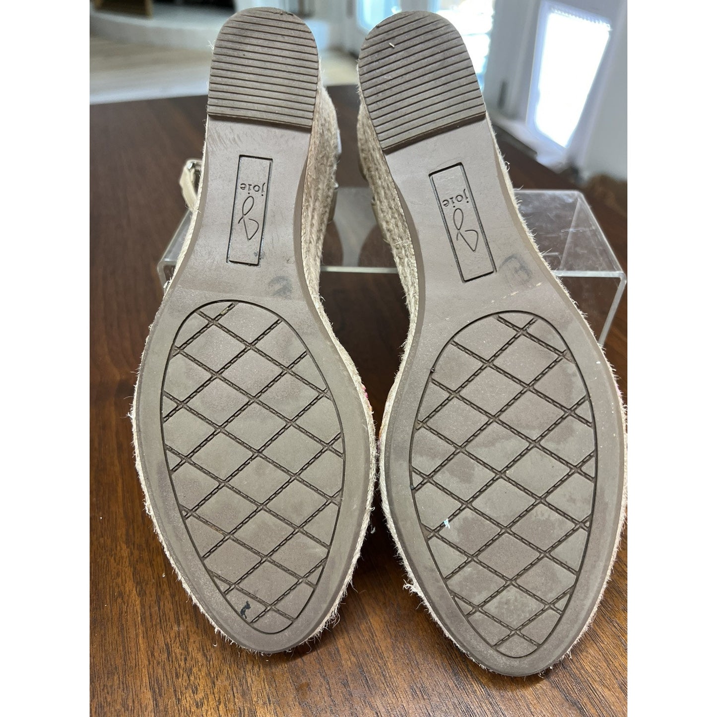 NWT Joie Women 8.5 Wedge Espadrille Sandal Strappy Ankle Anthropologie Beach New