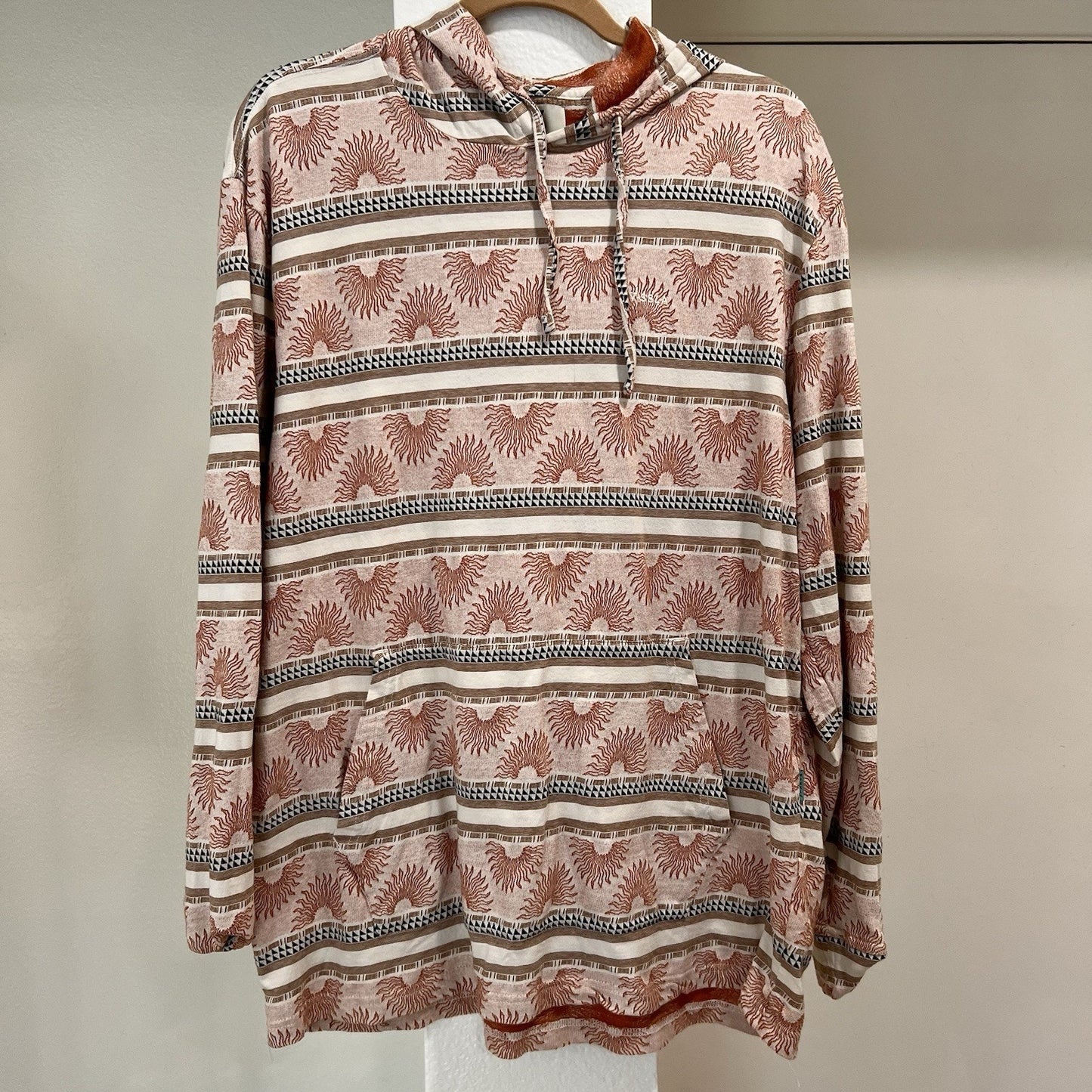 Vissla Hoodie XL Guadalupe Pullover Baja Surf Cali Beach Tribal Southwest Knit