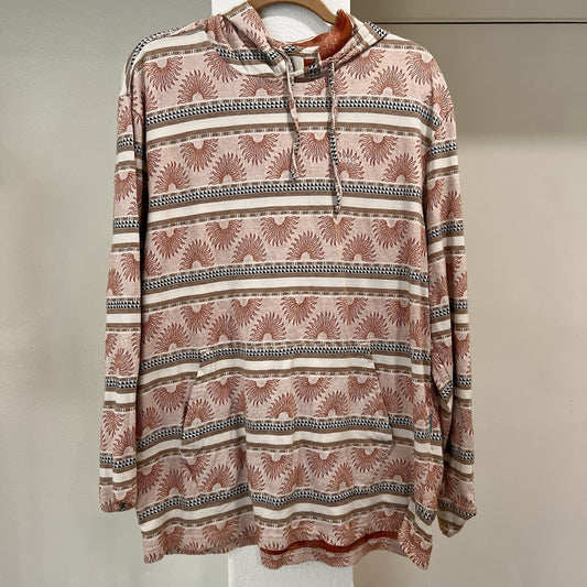 Vissla Hoodie XL Guadalupe Pullover Baja Surf Cali Beach Tribal Southwest Knit