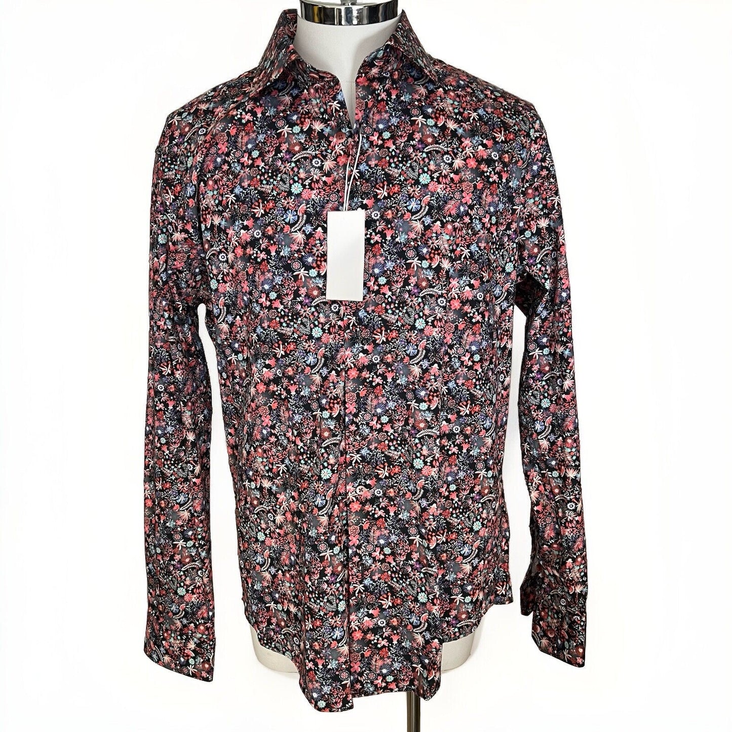NWT Kurt River “Hell’s Spread” XL Slim Fit Button Up Long Sleeve Unique Colorful