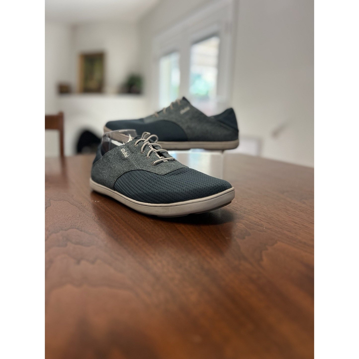 OluKai Men's Nohea Moku Blue Mesh Drop Heel Men’s Size 9