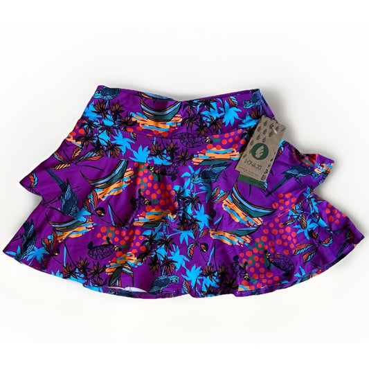 NWT Dona Jo Soar Skort 1.5 (M) Tennis Golf Pickleball Tiered Ruffle 14.5” New