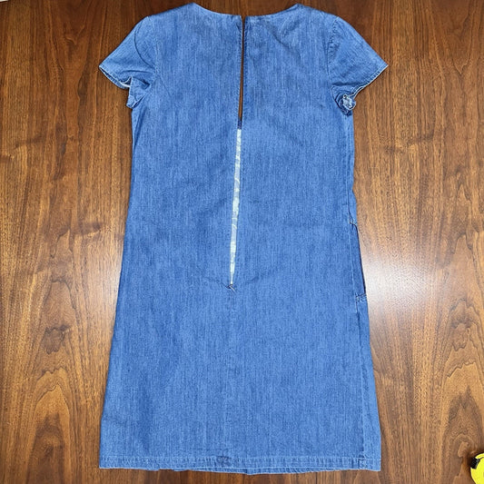 $169 Pendleton Shirt Dress XXS Tala Embroidered Chambray Denim Western Country