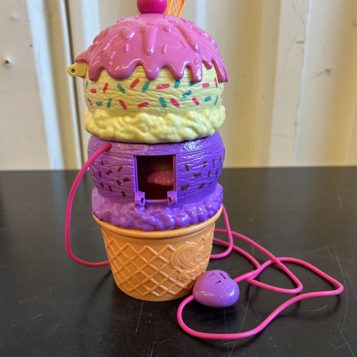 Polly Pocket Spin ‘n Surprise Compact Playset Ice Cream Cone Shape Playground
