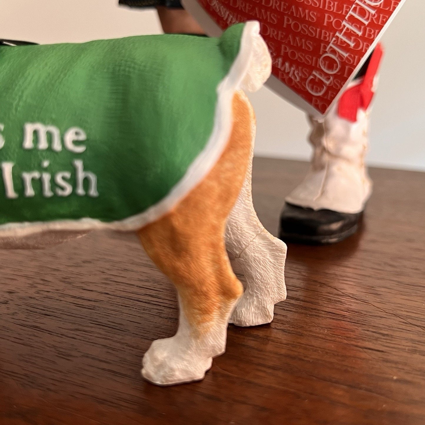 Dept 56 Clothtique Possible Dreams Kiss Me I’m Irish Santa Christmas 71299