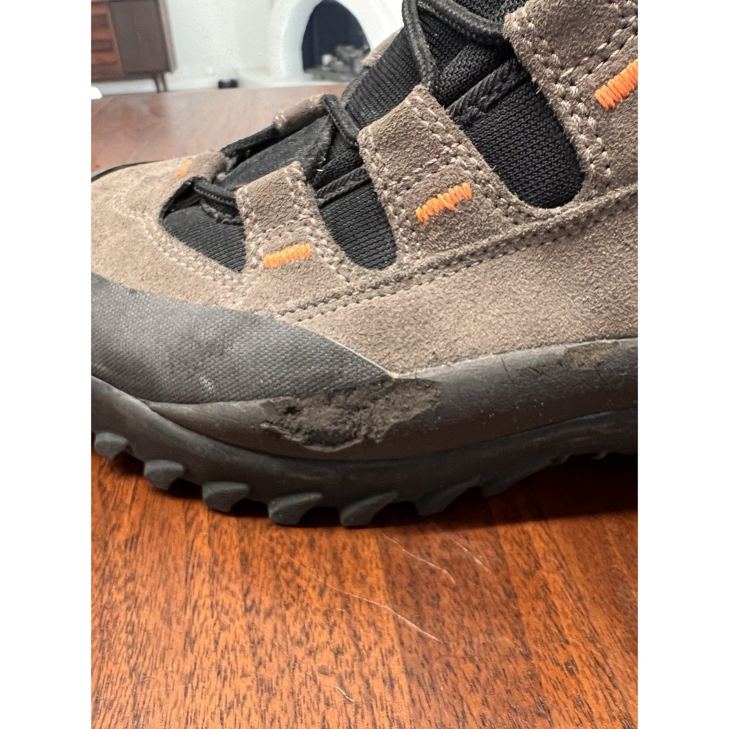 Salomon Contagrip Clima-Dry Mens Hiking Boots Size 8.5 Gray YYII-S8