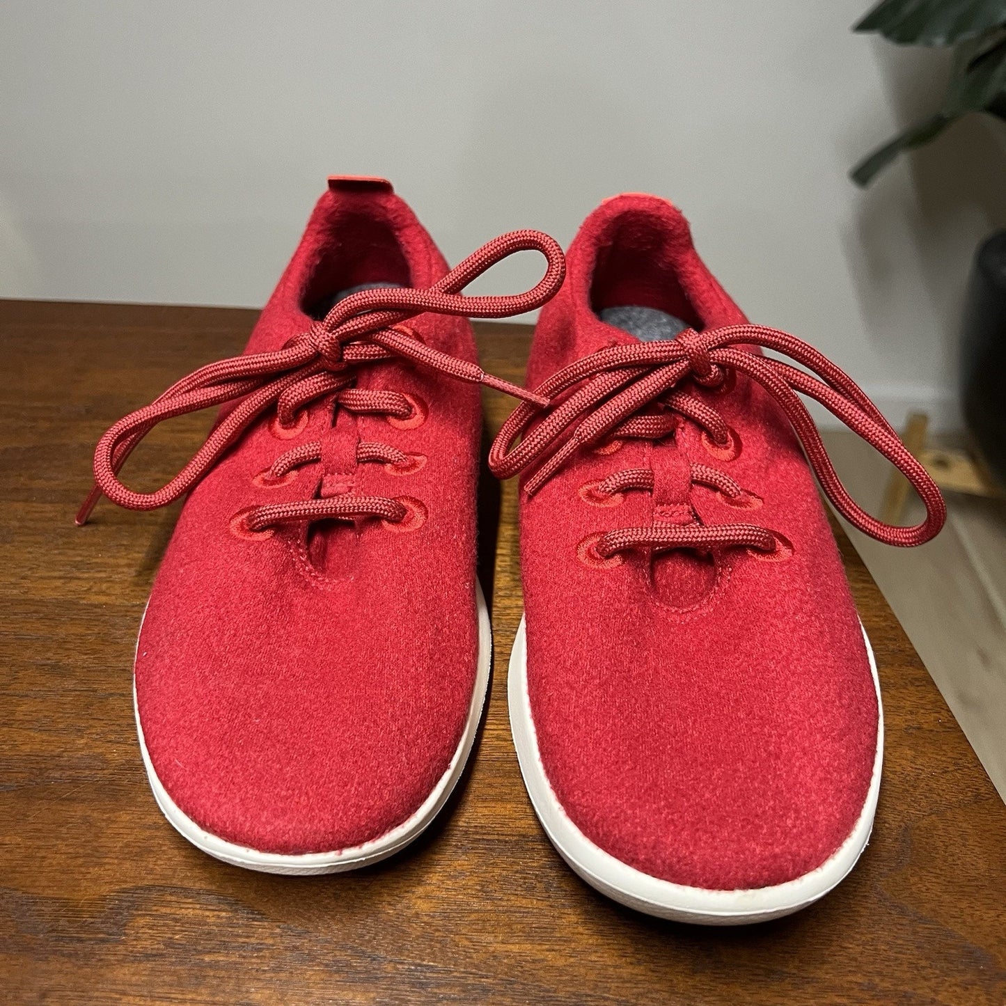 Allbirds Sz 6 Ltd Edition Wool Runners Tuke Marinara Red Washable Sneaker Shoe