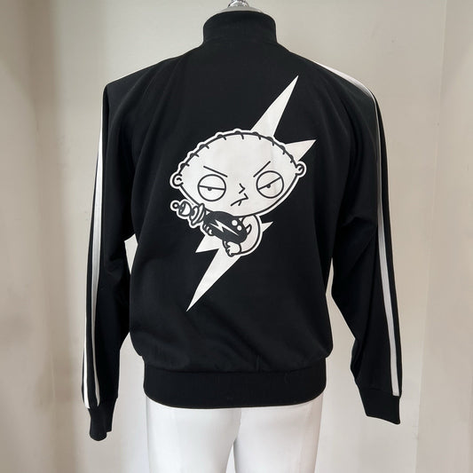 XS Family Guy Stewie Track Jacket Lighting Bolt Vintage Retro Y2K Collectible