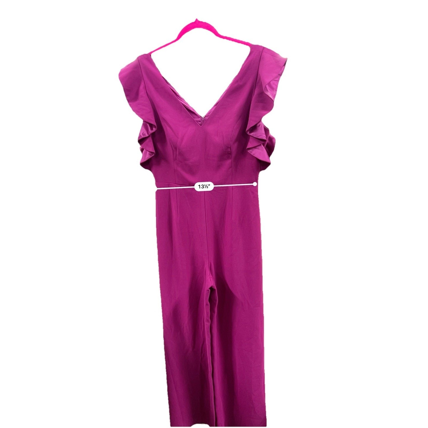 Lilly Pulitzer Kallie Ruffle Jumpsuit Bordeaux Berry Women’s Size 6