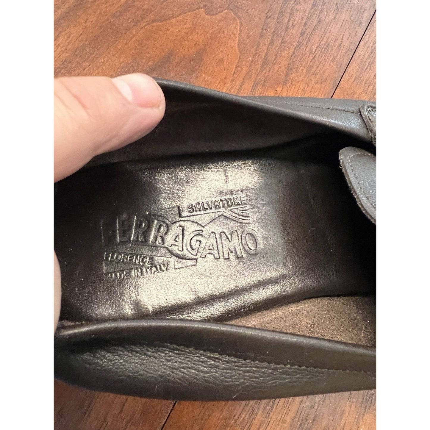 Salvatore Ferragamo Chocolate Brown Soft Leather Penny Loafer Sz 11 EE