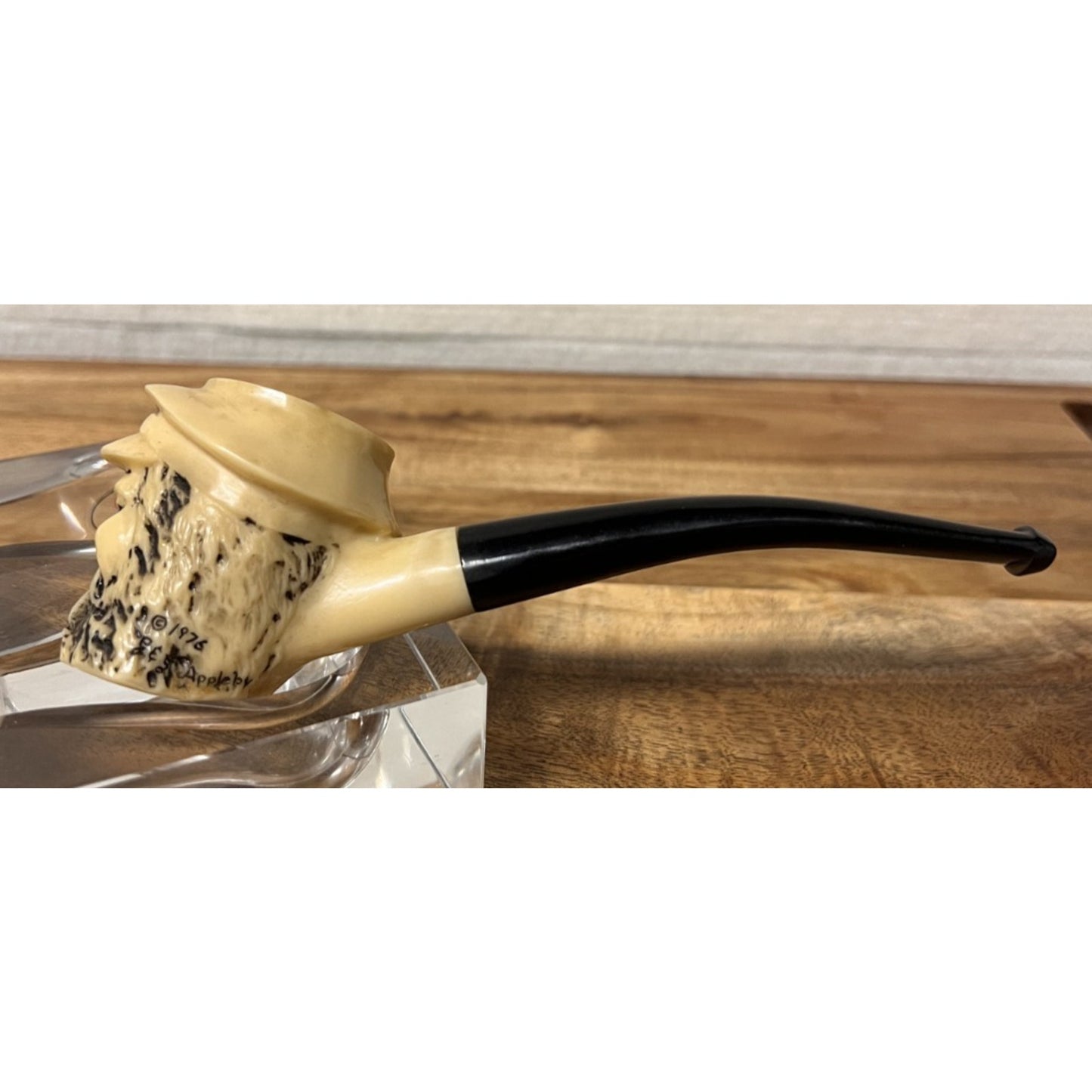 Vintage Meerschaum Hand Carved Sea Captain Estate Pipe