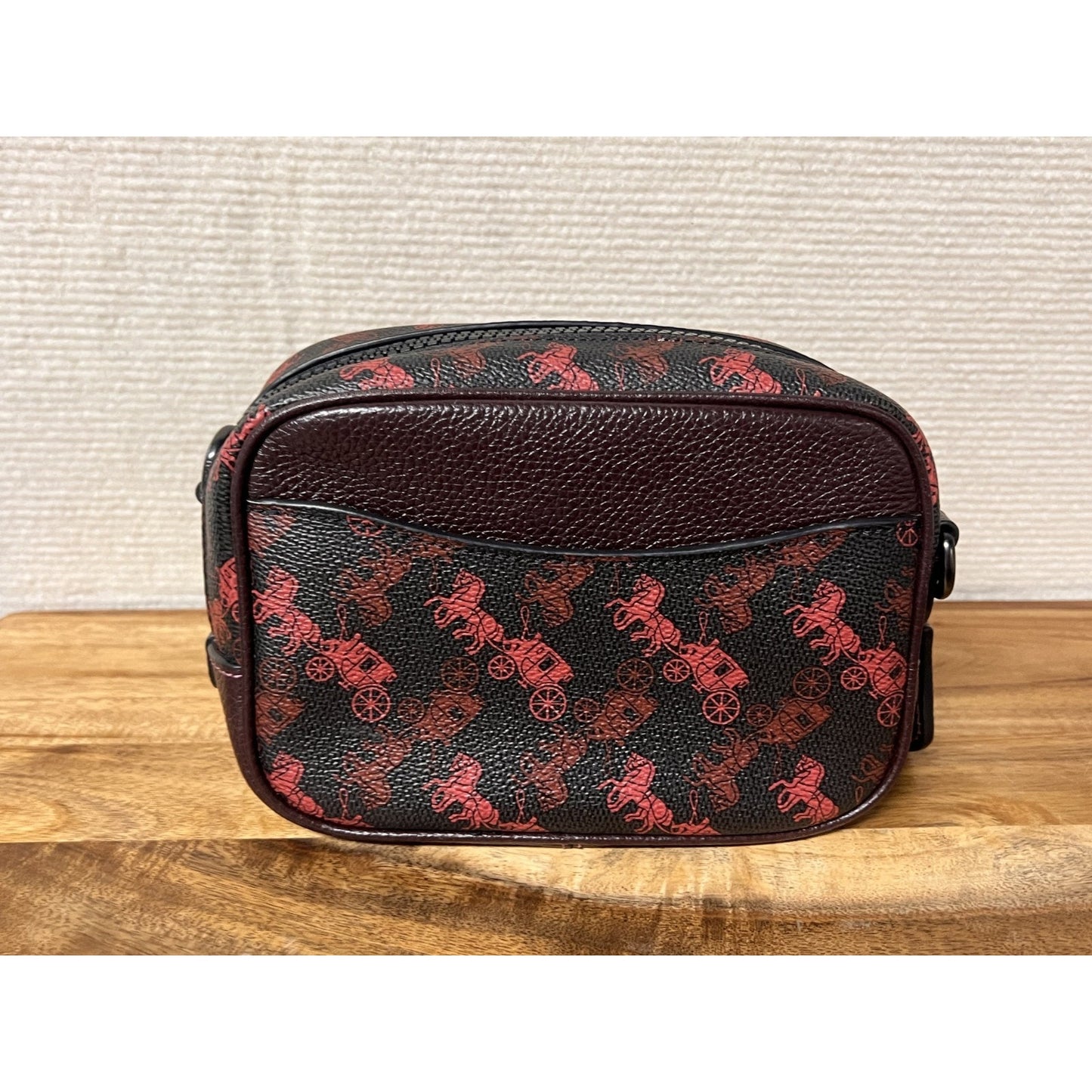 COACH Camera Bag 16 w/ Horse & Carriage Print & Varsity Stripe - #79368